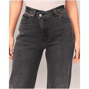 Abercrombie & Fitch Black Straight Leg Jeans